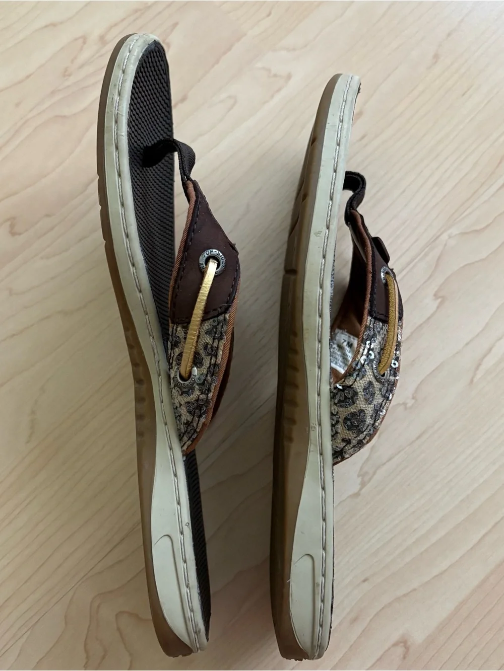 Sperry Leather Flip Flops Sandals Size 7 M